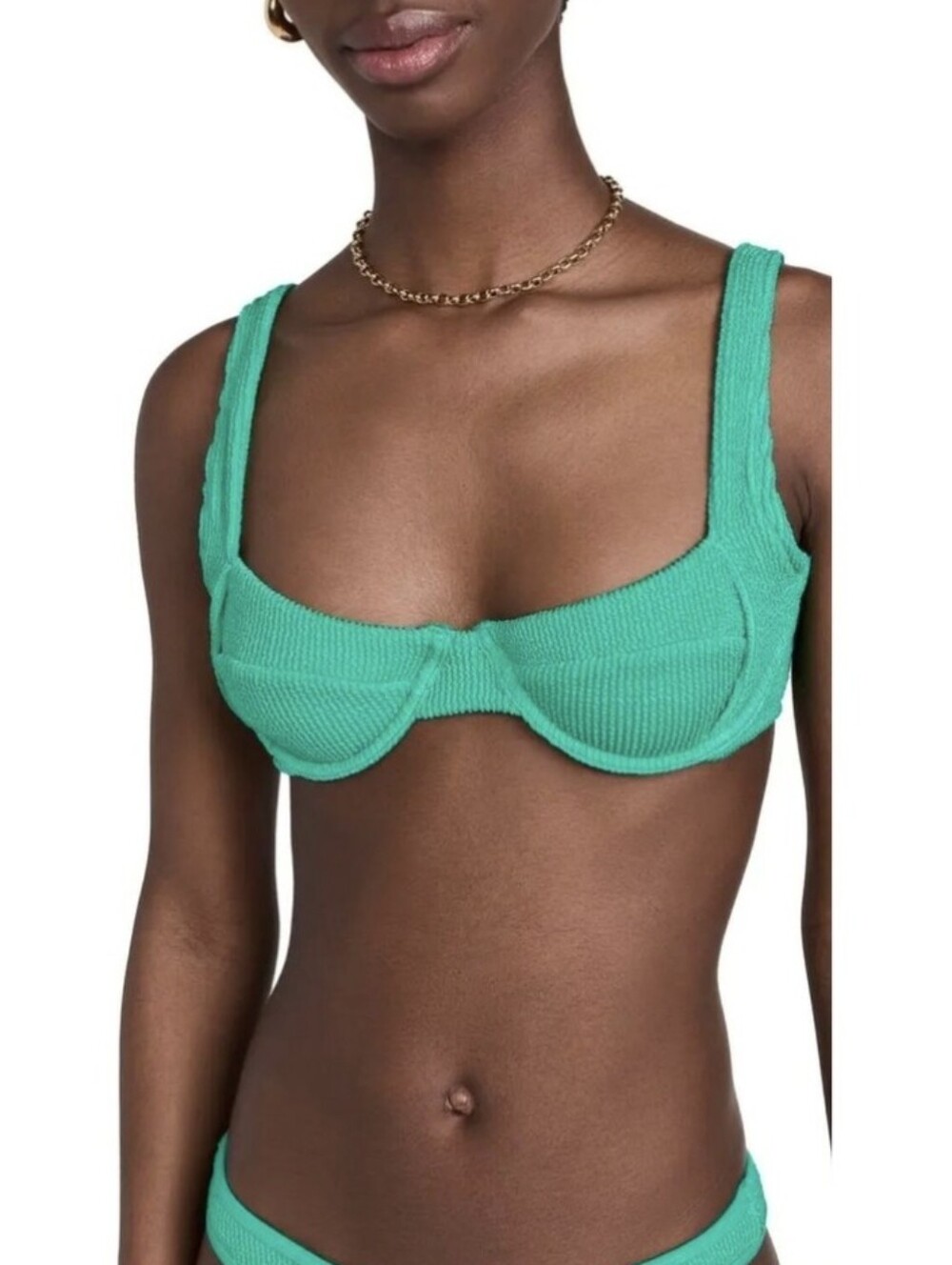 Good American Always Fit Support Demi Swim Top-Pool